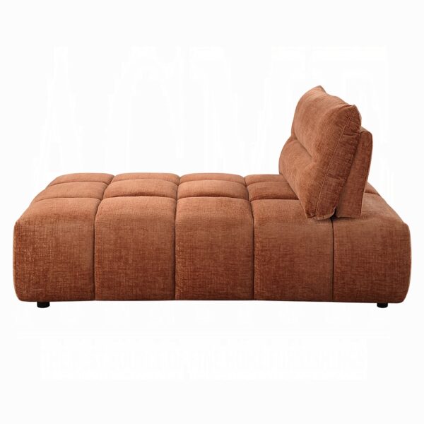 Loanna Moludar – Chaise in Coral Red Chenille LV04051 By ACME 9