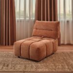 Loanna Moludar – Armless Chair in Coral Red Chenille LV04050 By ACME 13