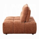 Loanna Moludar – Armless Chair in Coral Red Chenille LV04050 By ACME 14