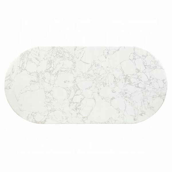 Zayn Dining Table with White Natural Marble Top DN04205 By ACME 10