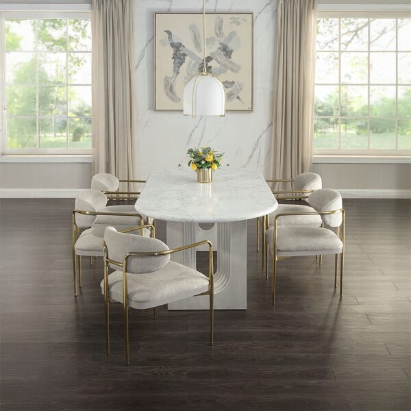 Zayn Arm Chair in Beige Chenille DN04206 By ACME 14