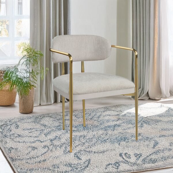 Zayn Arm Chair in Beige Chenille DN04206 By ACME 9