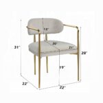 Zayn Arm Chair in Beige Chenille DN04206 By ACME 19