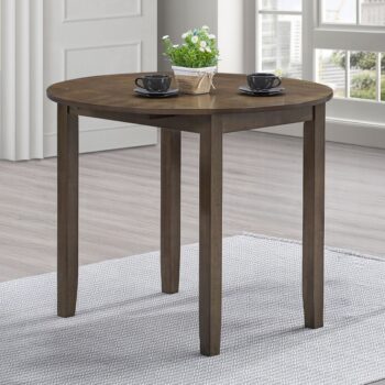 Damica Round Dining Table in Walnut Finish DN04030 By ACME