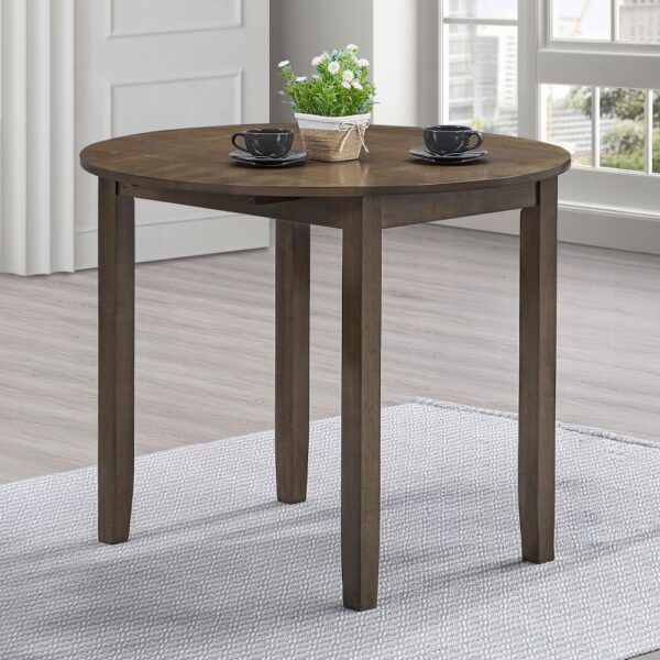 Damica Round Dining Table in Walnut Finish DN04030 By ACME 8