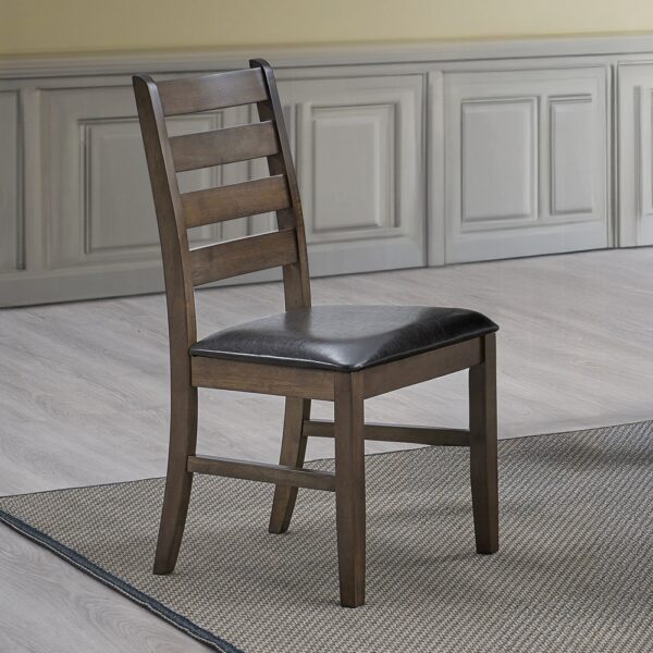 Damica Side Chair in Brown Leather DN04031 By ACME 7