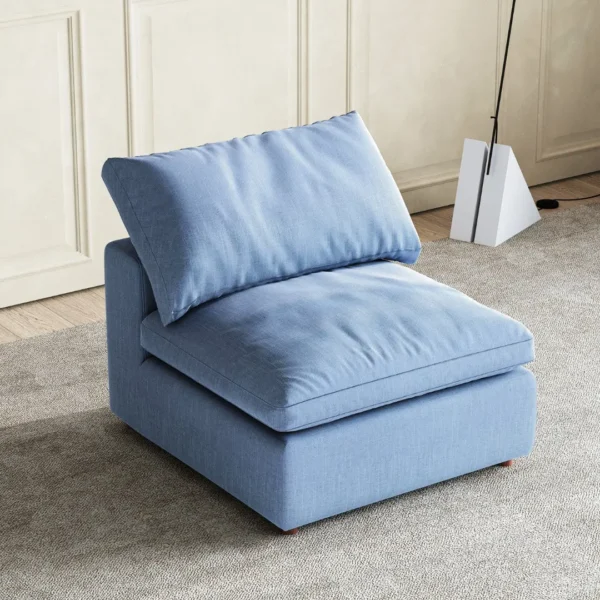 SEC8062BU Blue Ottoman By Artisan Furniture - Image 4