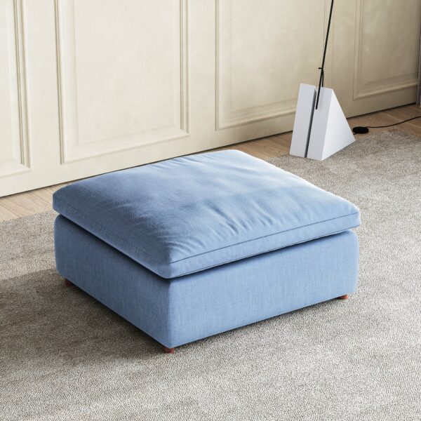 SEC8062BU Blue Ottoman By Artisan Furniture