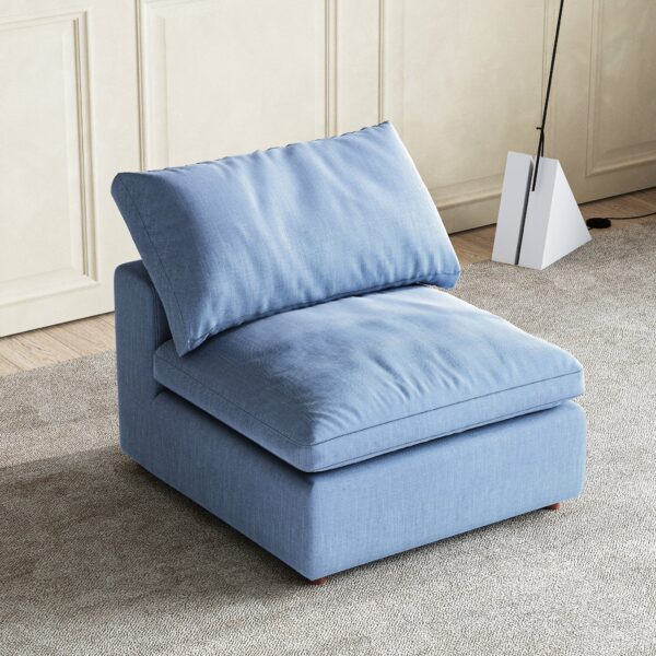 SEC8062BU Blue Ottoman By Artisan Furniture - Image 5