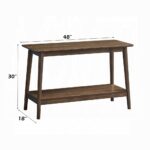 Lamonte Sofa Table with Shelf in Walnut Finish LV04038 By ACME 10