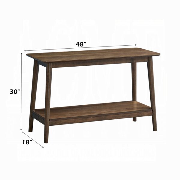 Lamonte Sofa Table with Shelf in Walnut Finish LV04038 By ACME 7