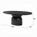 Marioly Dining Table in Ash Black Finish DN04065 By ACME 15