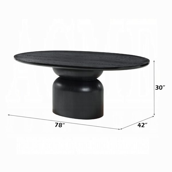 Marioly Dining Table in Ash Black Finish DN04065 By ACME 10