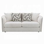 Yolanda Loveseat with 4 Pillows in Beige Chenille LV03606 By ACME 20