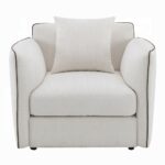 Yolanda Chair with Pillow in Beige Chenille LV03607 By ACME 16
