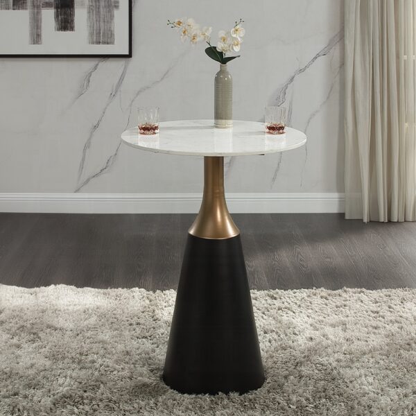 Jaramillo Counter Height Table with Natural Marble Top DN02655 By ACME 7