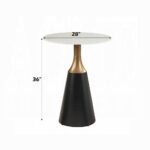 Jaramillo Counter Height Table with Natural Marble Top DN02655 By ACME 13