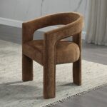 Leonardo Arm Chair in Brown Linen DN04016 By ACME 13
