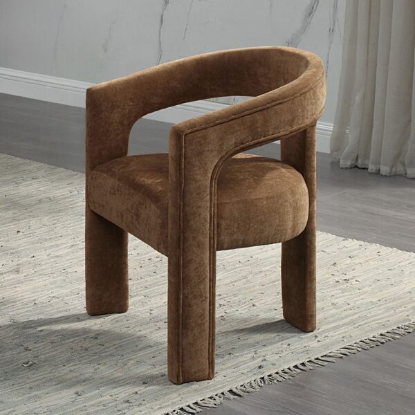 Leonardo Arm Chair in Brown Linen DN04016 By ACME 8