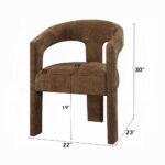 Leonardo Arm Chair in Brown Linen DN04016 By ACME 15