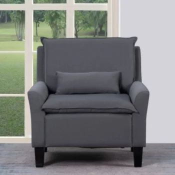 A87 Gray DivanItalia Italian Leather Chair By Gu Furniture