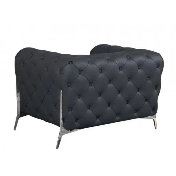 970 DivanItalia Italian Leather Chair By Gu Furniture - Image 2