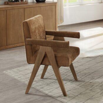 Zoey Arm Chair in Chocolate Chenille DN04077 By ACME