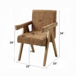Zoey Arm Chair in Chocolate Chenille DN04077 By ACME 16