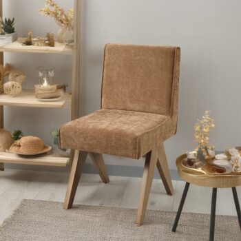 Zoey Side Chair in Chocolate Chenille DN04076 By ACME