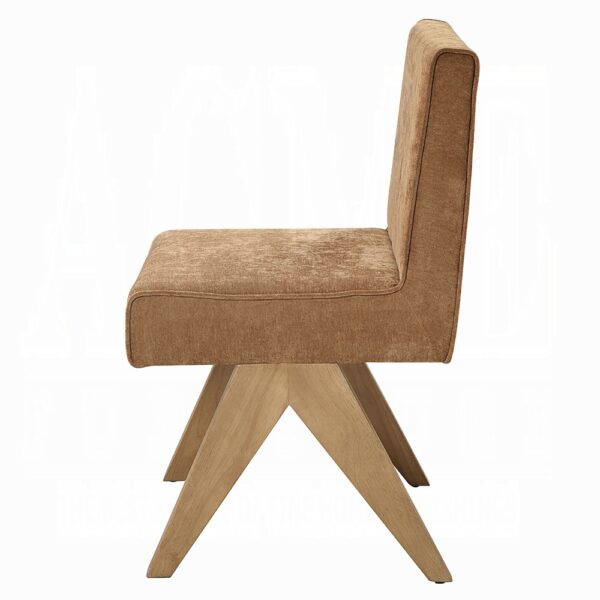 Zoey Side Chair in Chocolate Chenille DN04076 By ACME 10