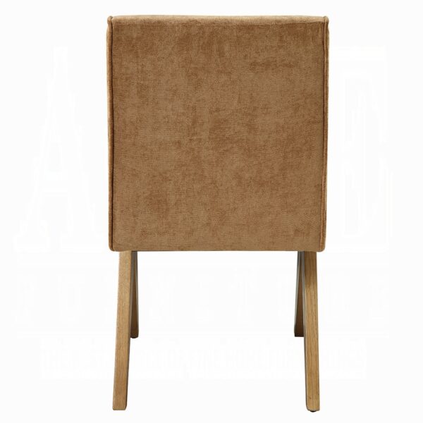 Zoey Side Chair in Chocolate Chenille DN04076 By ACME 11