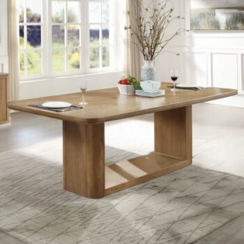 Zoey Rectangular Dining Table in Oak Finish DN04075 By ACME