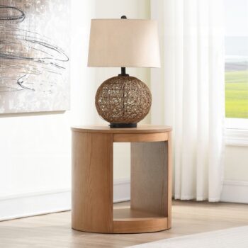 Zoey End Table in Oak Finish LV04216 By ACME