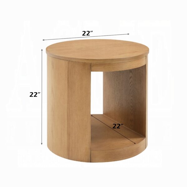 Zoey End Table in Oak Finish LV04216 By ACME 7