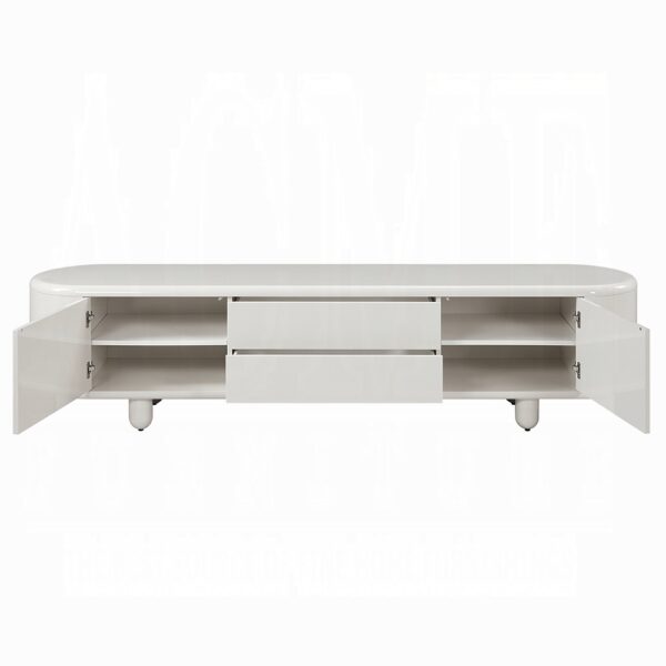 Keely TV Stand in White High Gloss LV02608 By ACME 9