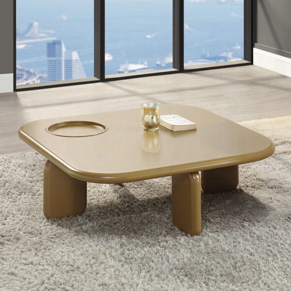 Joane Coffee Table in Yellowish Brown Finish LV03745 By ACME 6