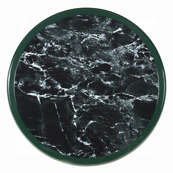 Ronald Coffee Table in Dark Green Marble Top LV03895 By ACME 8