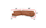 Gea Sectional w/ Recliner Modern Sectional Sofa p13983 By ESF Furniture 20