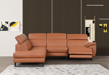 Gea Sectional w/ Recliner Modern Sectional Sofa p13983 By ESF Furniture 9