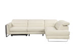 Eminence Sectional w/ Recliner White Modern Sectional Sofa p13982 By ESF Furniture 18