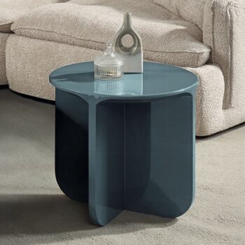 Lamond End Table in Teal High Gloss LV03926 By ACME