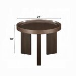 Lakita End Table in Dark Blond High Gloss LV04406 By ACME End Tables Mobilia Cleopatra 13 Lakita End Table in Dark Blond High Gloss LV04406 By ACME 13