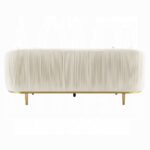 Martina Sofa with 2 Pillows in Ivory Velvet LV03850 By ACME 15