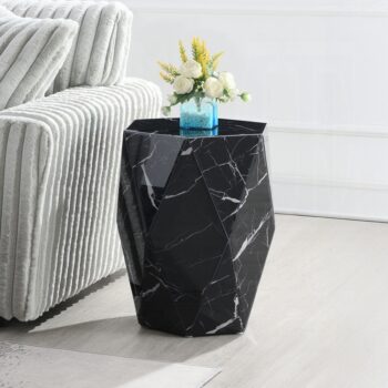 Dara End Table in Black Finish LV03626 By ACME