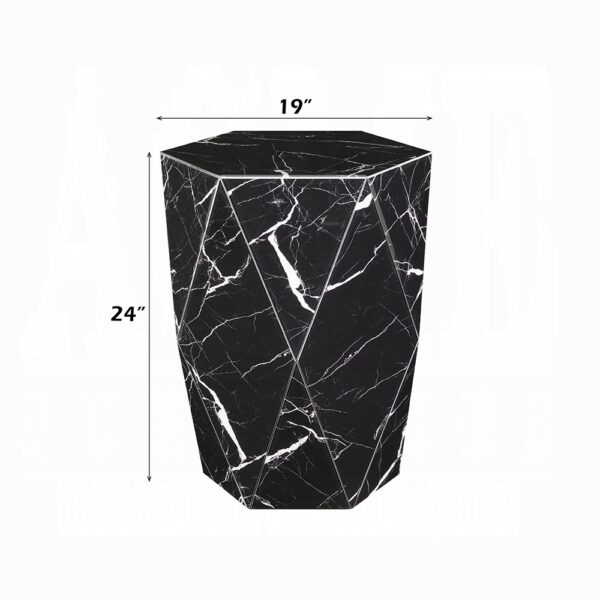 Dara End Table in Black Finish LV03626 By ACME 9