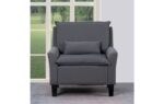 A87 Gray DivanItalia Italian Leather Chair By Gu Furniture Living Chairs Mobilia Cleopatra 11 A87 Gray DivanItalia Italian Leather Chair By Gu Furniture 11