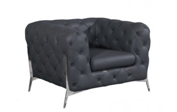 970 DivanItalia Italian Leather Chair By Gu Furniture