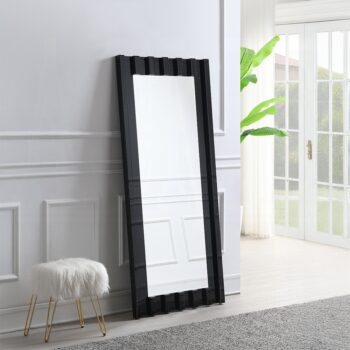 Dara Floor Mirror in Black Finish AC03021 By ACME