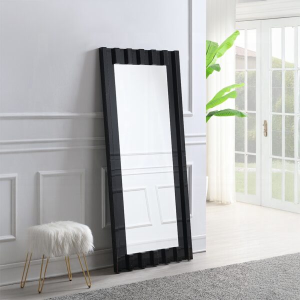 Dara Floor Mirror in Black Finish AC03021 By ACME 6