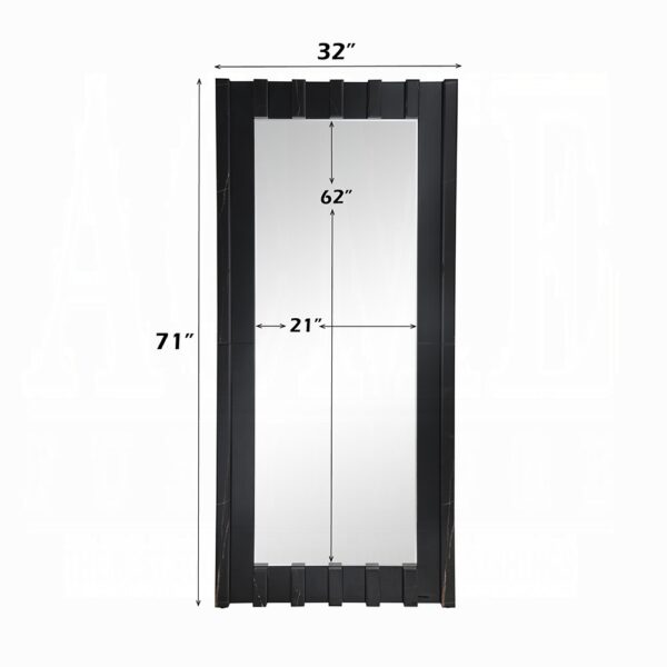 Dara Floor Mirror in Black Finish AC03021 By ACME 8